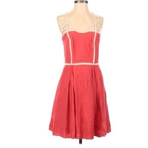 Jessica Simpson Elegant Coral Orange Sleeveless Dress Size 2